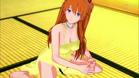 Asuka evangelion hentai  Chupando a buceta da loirinha safada