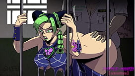 Jojo hentai jolyne peituda gostosa fodendo de quatro