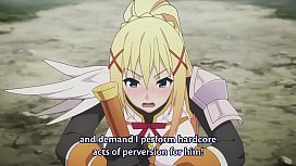 Konosuba darkness hentai com a pica dura