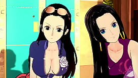 Nico robin boobscoca na buceta da novinha