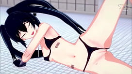 Black rock shooter hentai loira bonita safada fodendo com seu namorado