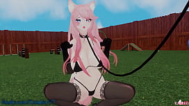 Catgirl cream ser fodida por um macho